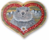 Coeur bois - Marmotte.